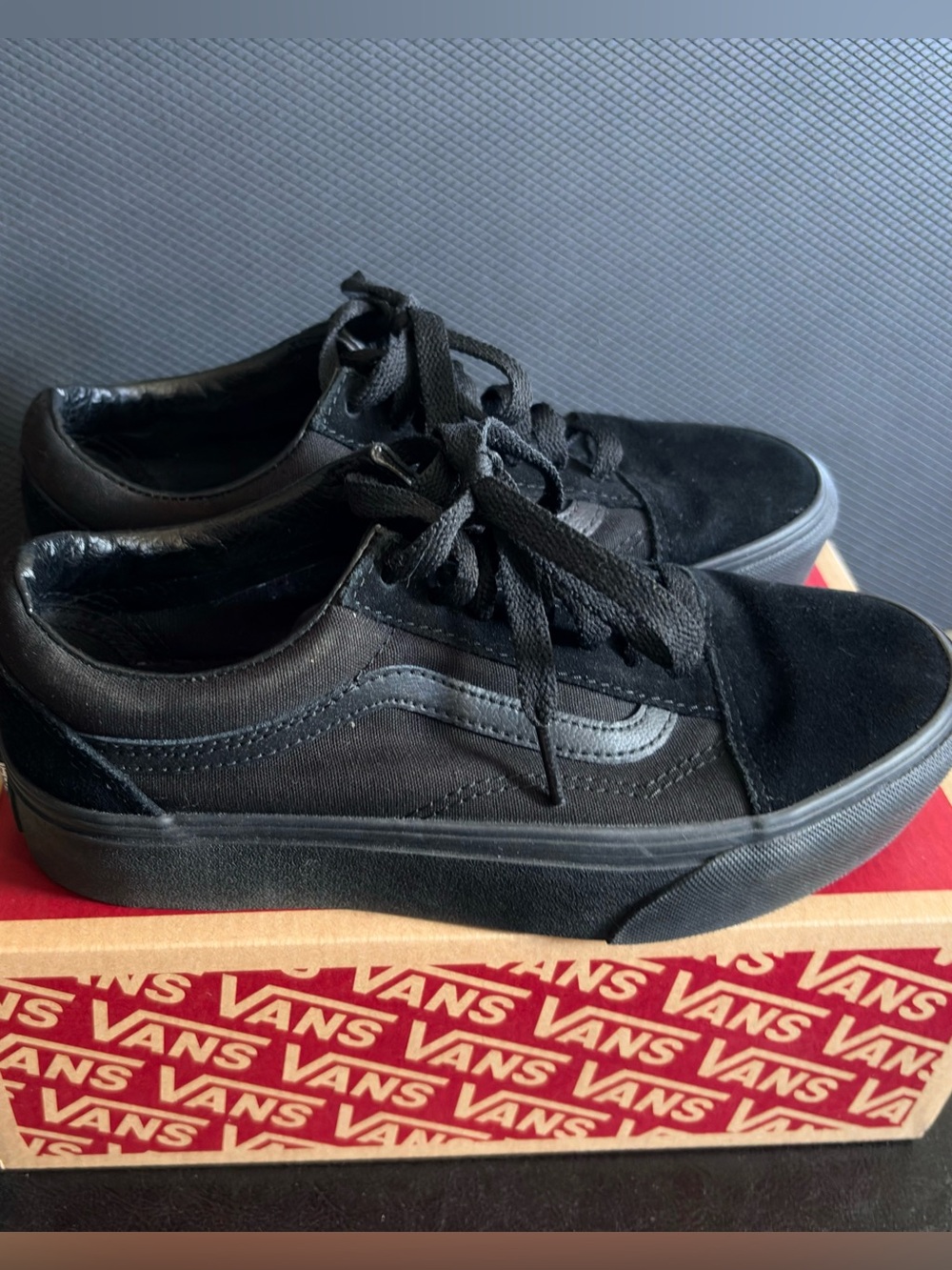 VANS - Old Skool Platform Shoes - UK 4/ US 5.5 - All Black - Brand New Condition